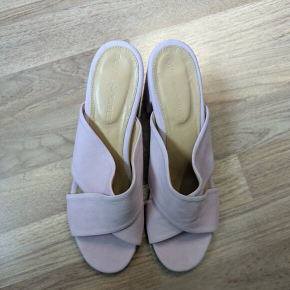 Poppy Barley Leather Mules | Pale Lilac Block Heel | Luxe Comfort - Picture 3 of 11